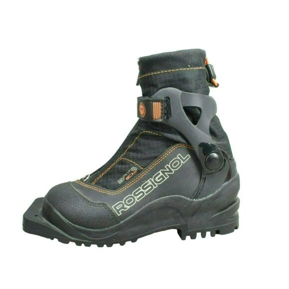 Rossignol BC X6 Black Nylon Front Zip Insulated Cross-Country Ski Boots Size 6.5 - Picture 1 of 11